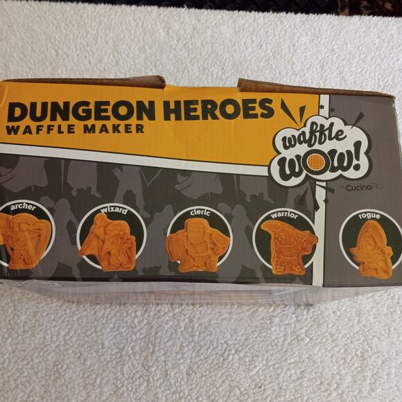 Waffle Wow by CucinaPro Dungeon Heroes Waffle Maker New in Box - Picture 2 of 5